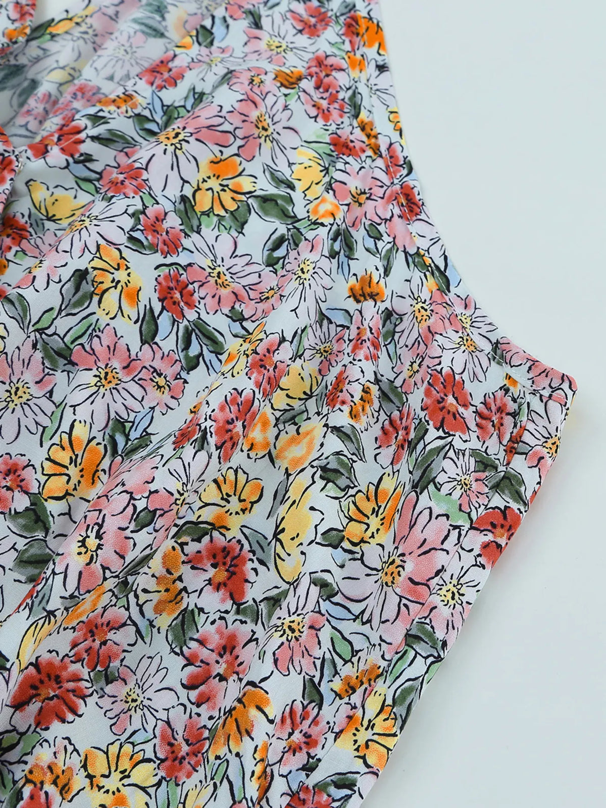 Floral Print Halter Cami - Ladyez
