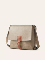 Vintage Buckle Flap Crossbody Bag