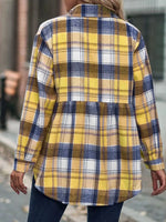Plaid Button-Down Long Sleeve Shirt