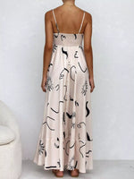 Printed Spaghetti Strap Maxi Dress