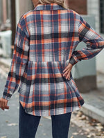 Plaid Button-Down Long Sleeve Shirt