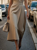Round Neck Sleeveless Midi Dress - Ladyez