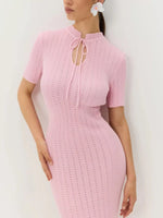 Short Sleeve Knitted Mermaid Dress
