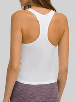 Millennia Round Neck Racerback Active Tank - Ladyez