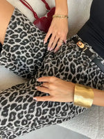 Leopard Print High-Waisted Casual Shorts