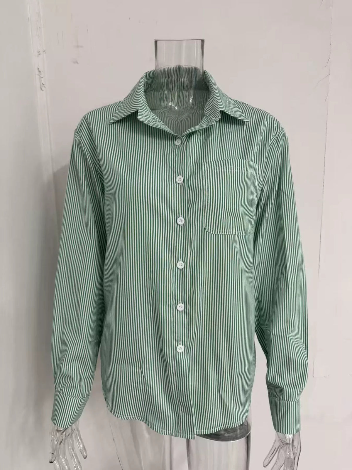 Striped Button-Down Relaxed Fit Shirt