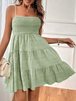 Smocked Tiered Cami Dress