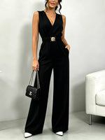 Sleeveless Wide Leg Jumpsuit