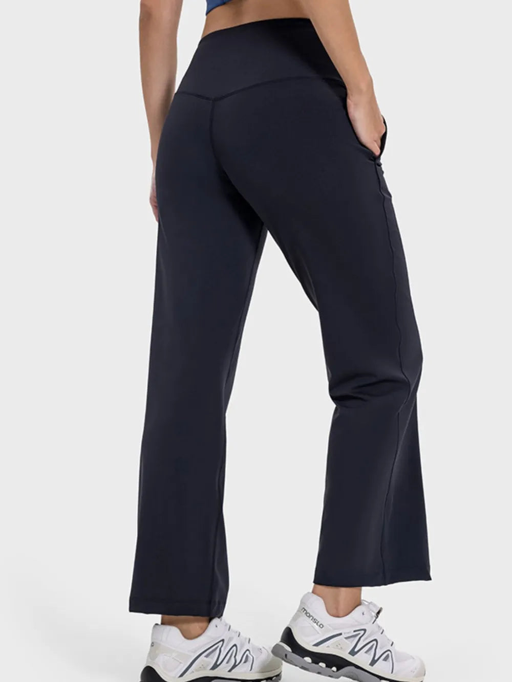 Millennia Pocketed High Waist Active Pants - Ladyez