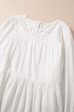 3/4 Sleeve Tiered Mini Dress