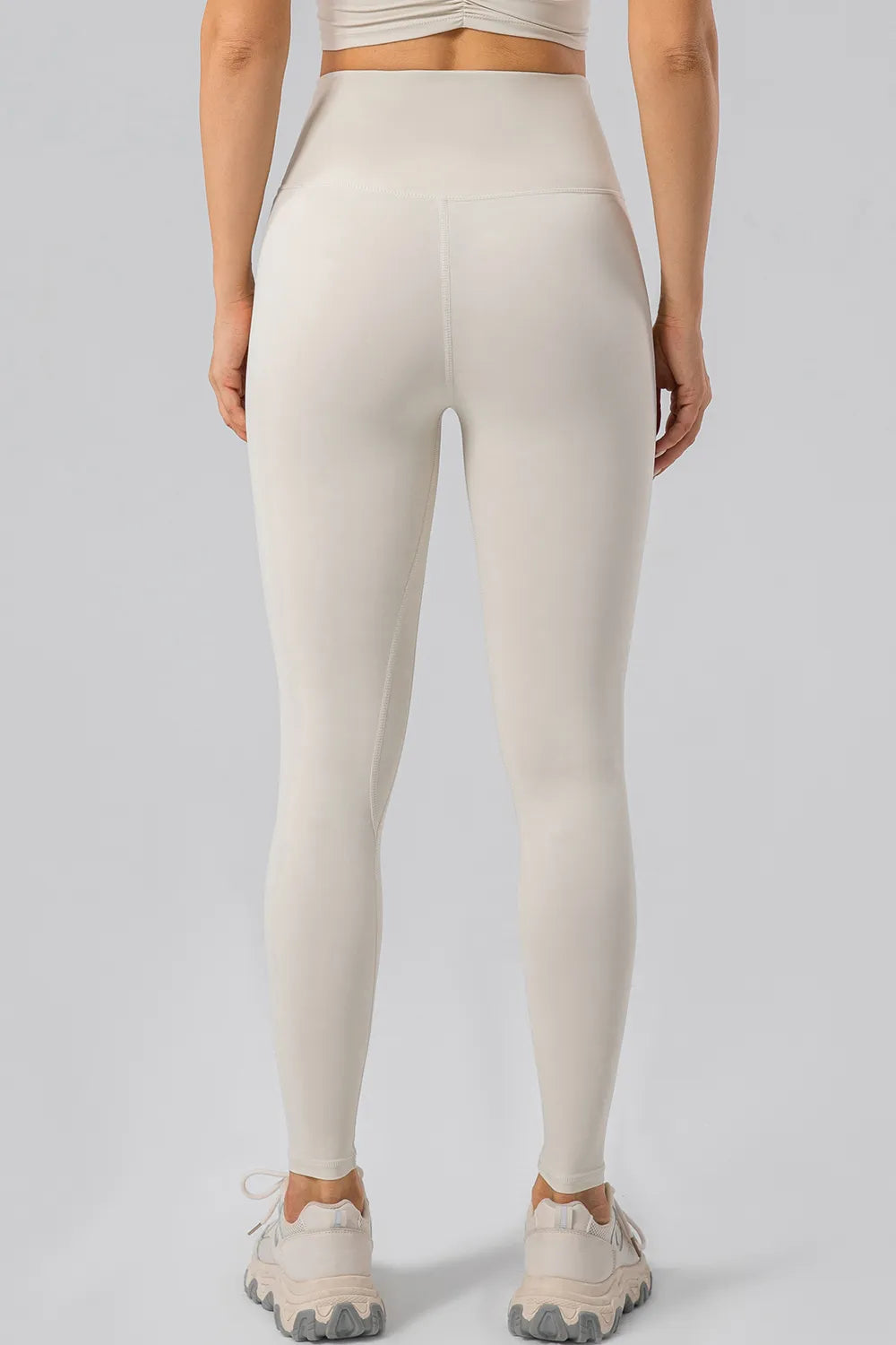 High Waist Wide Waistband Active Leggings - Ladyez