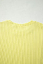Ribbed Knit Tank and Shorts Set