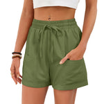 Casual Drawstring Elastic Waist Shorts