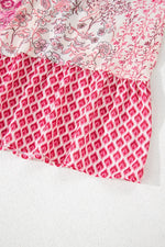 Printed Tassel Drawstring High Waist Maxi Skirt