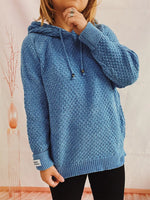 Drawstring Long SleeveHooded Sweater