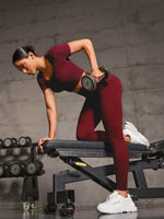 Round Neck Short Sleeve Top and Leggings Active Set - Ladyez