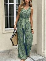 Printed Wide Leg Jumpsuit