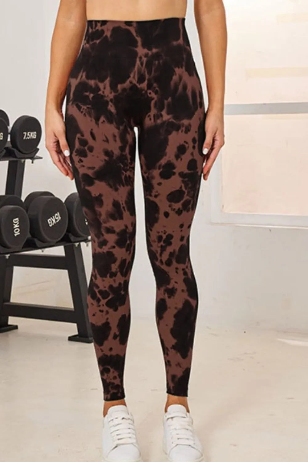 Tie-Dye High Waist Active Leggings - Ladyez