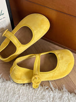 Round Toe Flat Slip-Ons