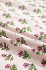 Floral Print V Neck Scallop Trim Button Front Short Sleeve Dress