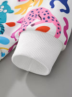 Children's Animal Print Crew Neck Sweatshirt