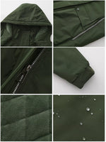Full Size Zip Up Hooded Parka Outerwear Plus Size