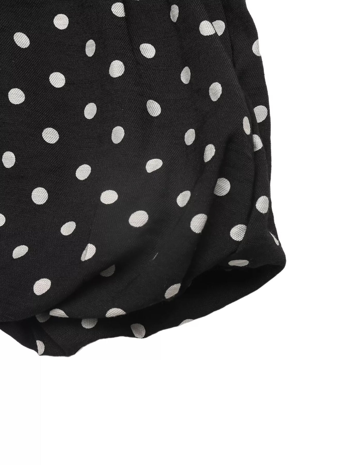 Polka Dot Ruffle Hem Spaghetti Strap Dress