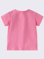 Children's Dinosaur Embroidered Short Sleeve T-Shirt