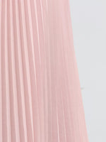 Frill Lapel Collar Top and Pleated Skirt Set