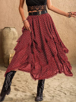 Lace Detail Layered Skirt