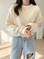 Crew NeckDrop Shoulder Sweatshirt