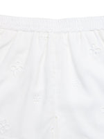 Embroidered Lace Hem Shorts