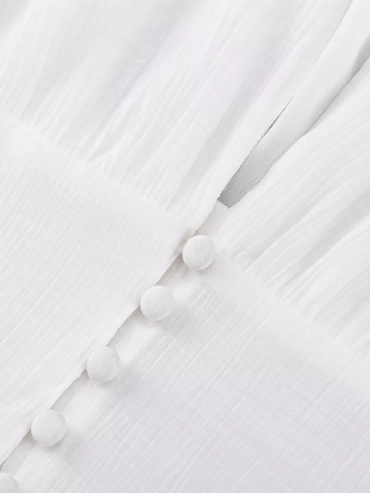 Slit Puff Sleeve Maxi Dress