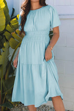 Round Neck Half Sleeve Dress