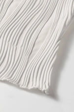 Wavy Textured Mock Neck Tank