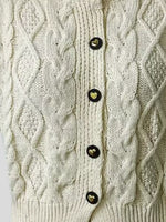 Cable Knit Button Up Cardigan