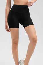 Wide Waistband Slim Fit Sports Shorts - Ladyez