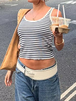 Striped Scoop Neck Tank