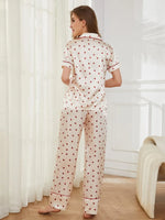 Contrast Piping Pocketed Top and Pants Lounge Set - Ladyez