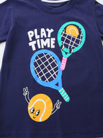 Children's Play Time Tennis Graphic Crew Neck T-Shirt
