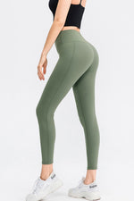 Wide Waistband Slim Fit Long Sports Pants - Ladyez