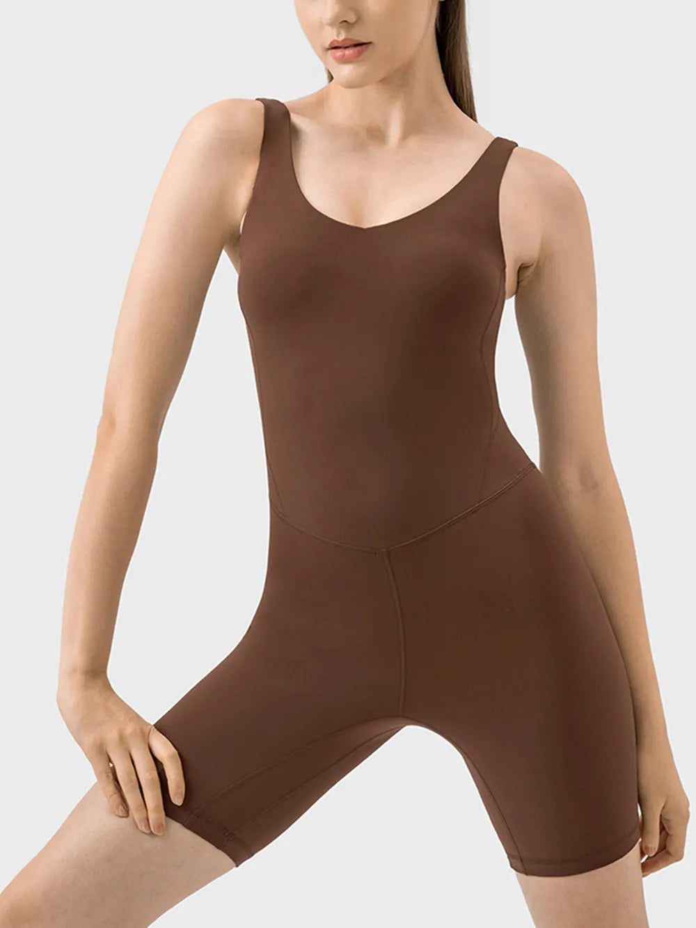 Millennia Wide Strap Active Romper - Ladyez