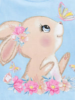 Children's Bunny Graphic Ruffled Top