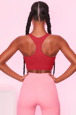 Scoop Neck Wide Strap Active Bra - Ladyez