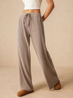 Drawstring Wide Leg Pants