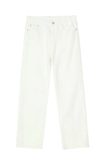 Washed Straight-Leg Slim Jeans