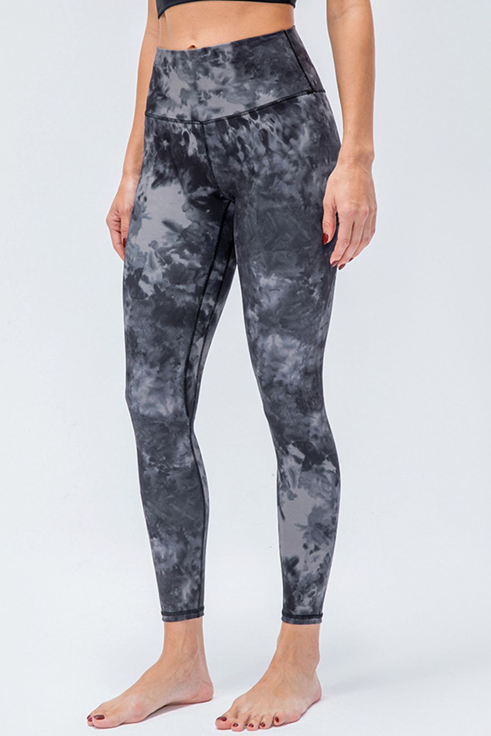 Wide Waistband Slim Fit Active Leggings - Ladyez