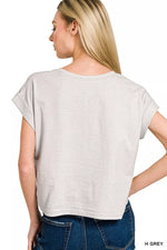Zenana Round Neck Short Sleeve American Flag T-Shirt
