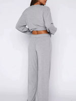 Relaxed Fit Long Sleeve Top and Pants Set