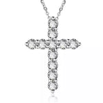 925 Sterling Silver Cross Pendant Necklace